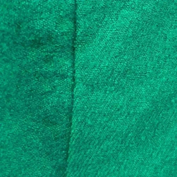 Louben Wool Jacket Vintage Canada Made Green Black Trim Shoulder Pads Retro - Picture 9 of 12